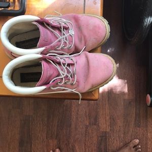Pink Timberlands